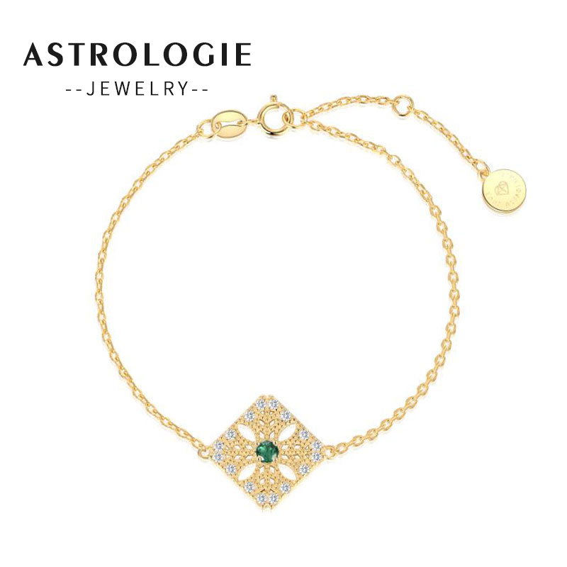 小众设计梦幻岛绿宝石手链女韩版