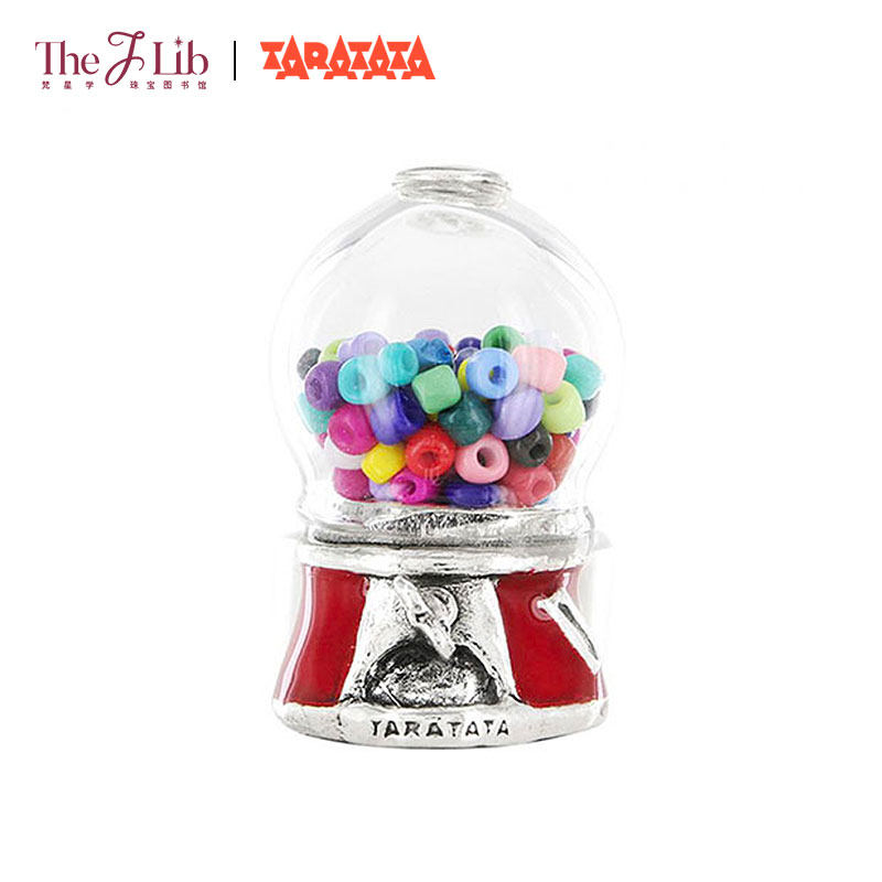 法国TARATATA可爱水晶球多彩糖果戒指创意童趣女款指环圣诞节礼物