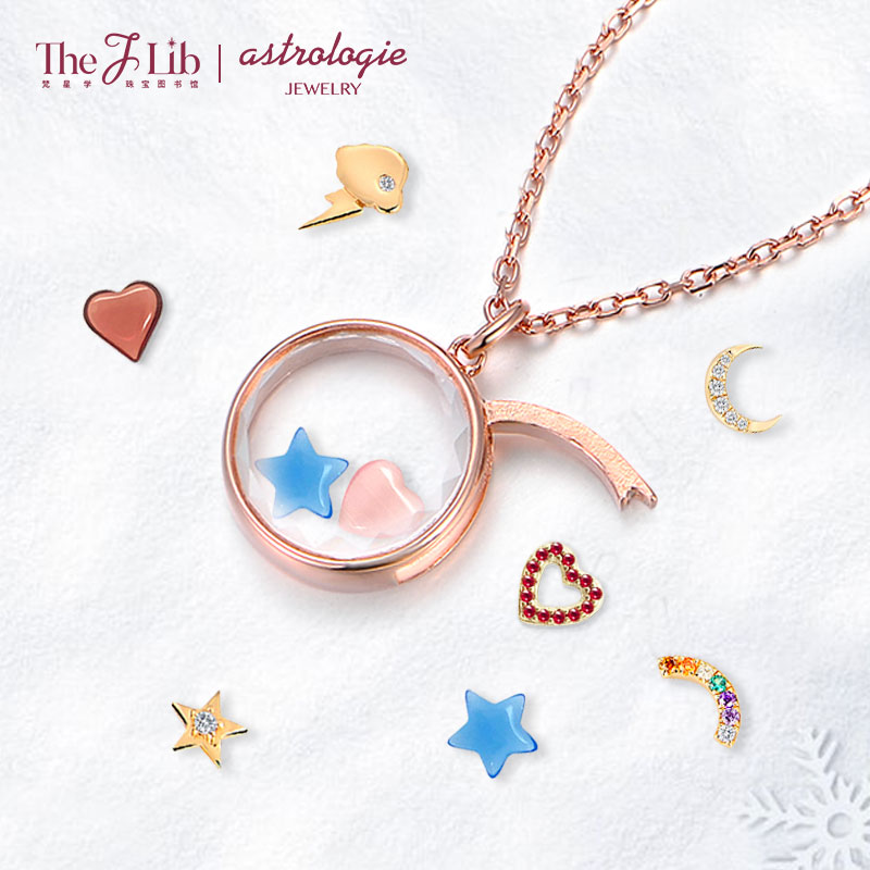 LOCKET神秘宇宙项链女S925纯银锁骨链小众个性DIY吊坠颈链饰品ins