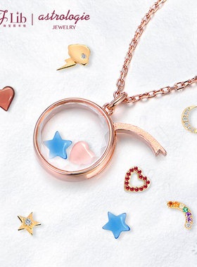 LOCKET神秘宇宙项链女S925纯银锁骨链小众个性DIY吊坠颈链饰品ins