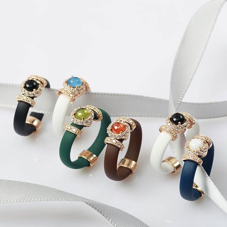 意大利Terero复古宫廷宝石戒指女纯银送母亲女朋友七夕情人节礼物