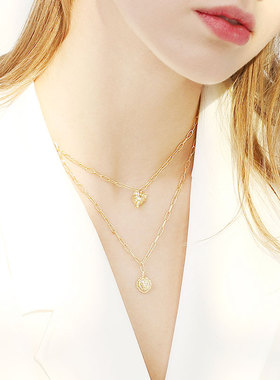 狮子韩版ins夜店街头风吊坠项链