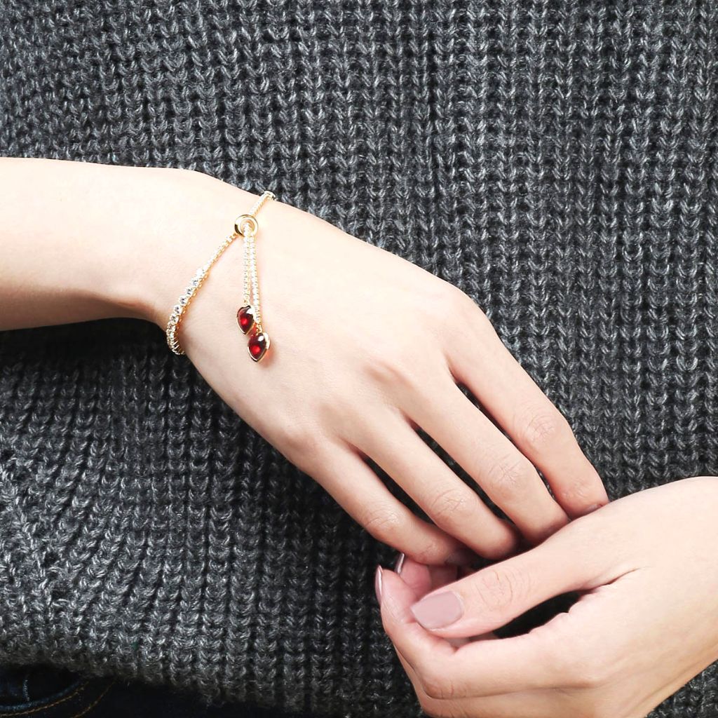 makeawish锆石手链纯银礼物