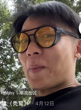 帅帅的雕同款眼镜港风复古椭圆形