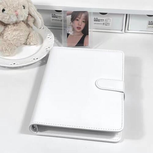 小红书同款A5纯色PU皮质卡册