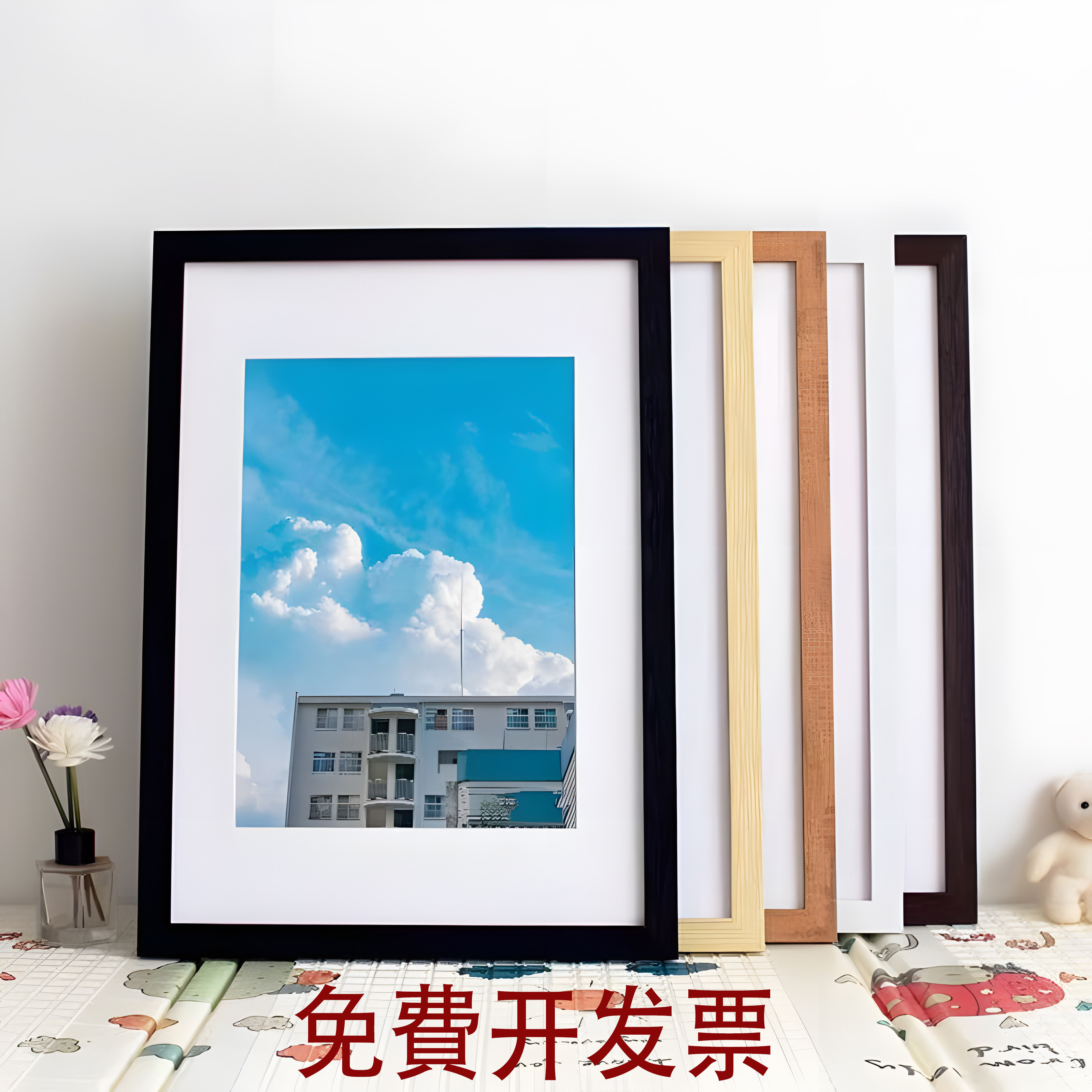 相框空框A3a4摆台儿童书法画框装裱四4K开8拼图外框架挂墙定制diy图片