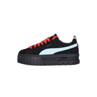 Puma 彪马女跑步鞋 黑蓝荧光蝴蝶logo撞色系潮流运动鞋