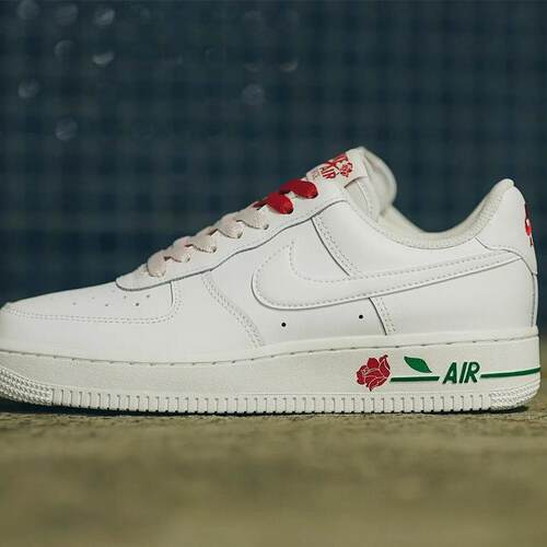 代购Nike Air Force 1 Low Roses耐克空军一号休闲鞋玫瑰双色鞋带