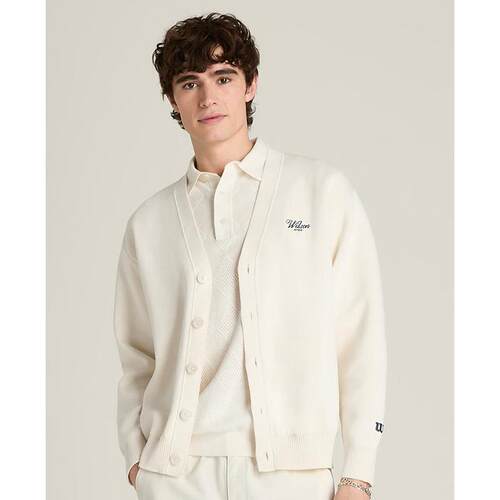 代购Wilson威尔胜男士开衫保暖舒适柔软透气日常休闲毛衣爆款