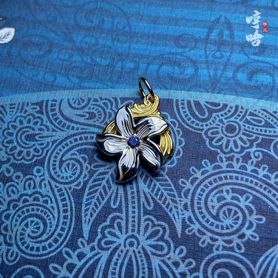 蓝色地平线HorizonBlue樱花吊坠圣诞限定款哼哈手工复刻定制潮流