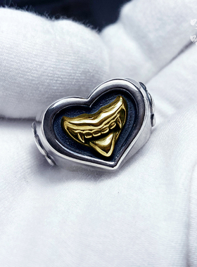 kaneworks嘲讽戒指纯银指环哼哈手工定制银饰非老天使n2n高山隆