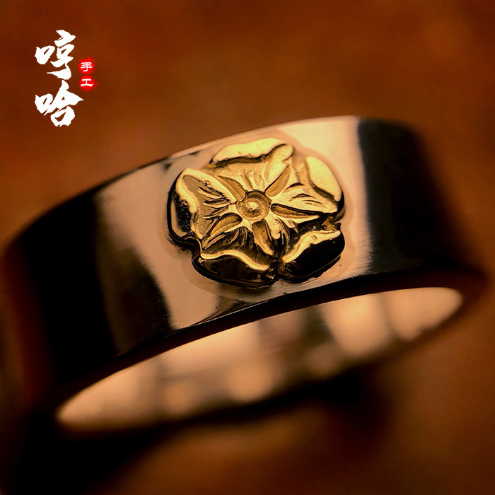 高桥吾郎goro蔷薇花点金戒指环哼哈手工定制非菊地健鹫见太郎村田
