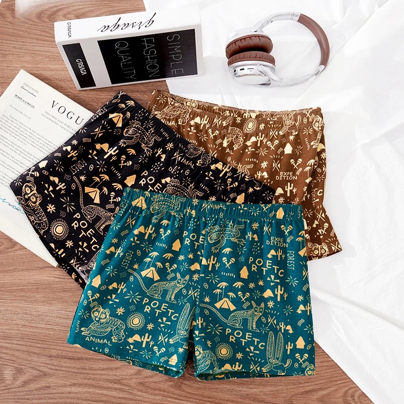 男士阿罗裤复古民族风平角裤