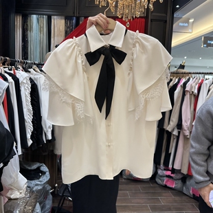 HERISH-HAUTE㊣韩国直邮实拍女士新品热卖时尚人气衬衫含围巾
