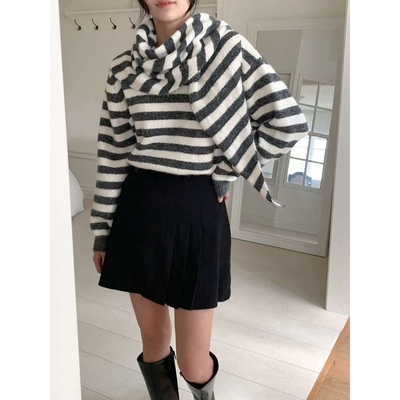 T.BLOSSOM东大门㊣直邮女装新品时尚人气休闲针织衫含围巾