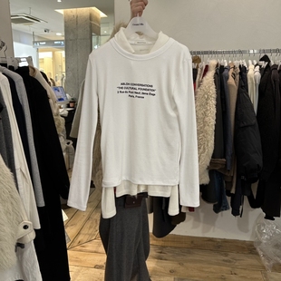 CREAMVILLA韩国直邮㊣女装新款休闲25秋冬推荐真品热卖长袖T恤