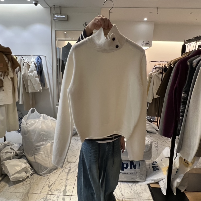 Lamagie Femme 东大门㊣直邮女士新款时尚热卖针织衫双排扣