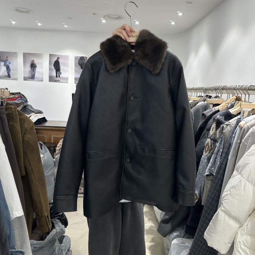 ACKER东大门㊣实拍女装新款人气推荐时尚25秋冬短款大衣复古貂皮