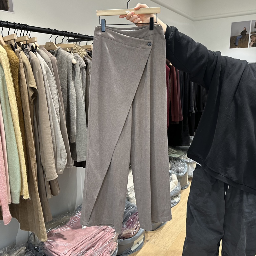 aube nunt东大门㊣直邮女装新款推荐热卖休闲人气25秋冬休闲裤