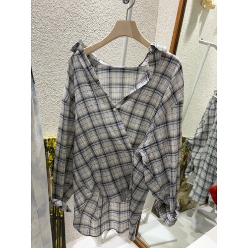 N BROWN韩国直邮㊣女装新品推荐休闲26春夏时尚人气衬衫格纹
