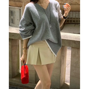 热卖 REVE CITE L韩国直邮㊣女士新款 不含腰带百褶褶裙 裙裤