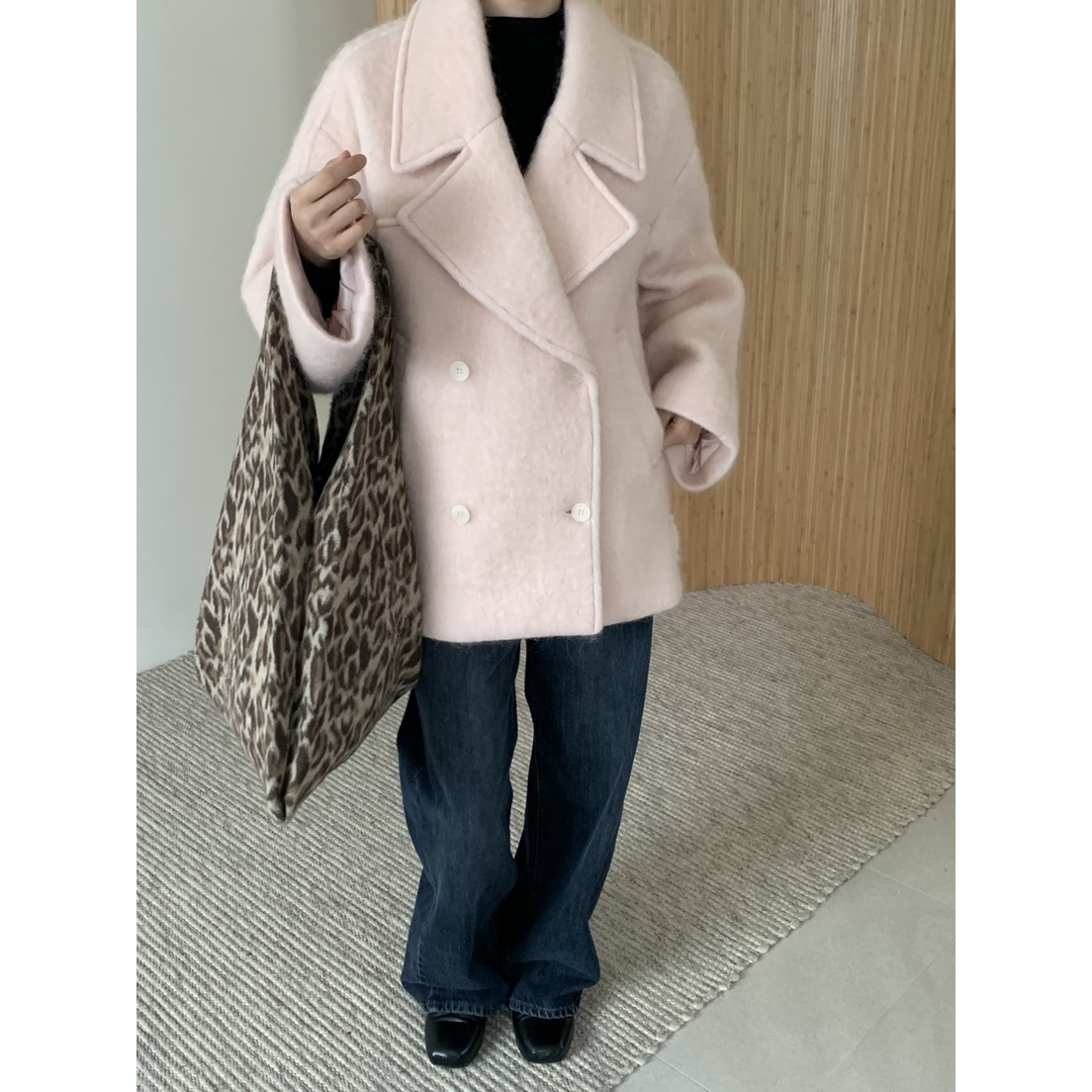 Santa/LOVE MY SANTA东大门㊣直邮女装新品推荐短款大衣