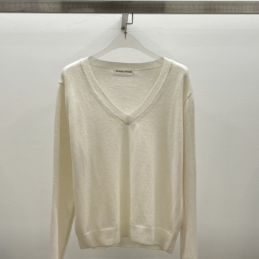 WEARABLE东大门㊣直邮女装新品人气25秋冬针织衫V领羊毛柔软