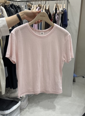 FRE SEOUL韩国东大门代购㊣女装新品人气推荐休闲T恤亚麻布