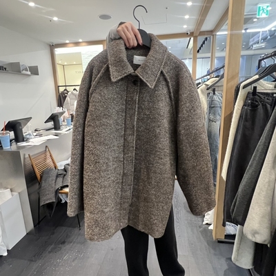 OBJECT韩国直邮㊣女装新款人气休闲推荐热卖中长款大衣羊驼