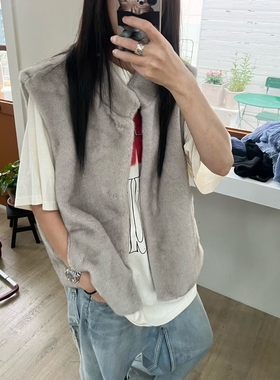 ADDICTED韩国直邮㊣女士新品推荐25秋冬休闲时尚热卖马甲貂皮