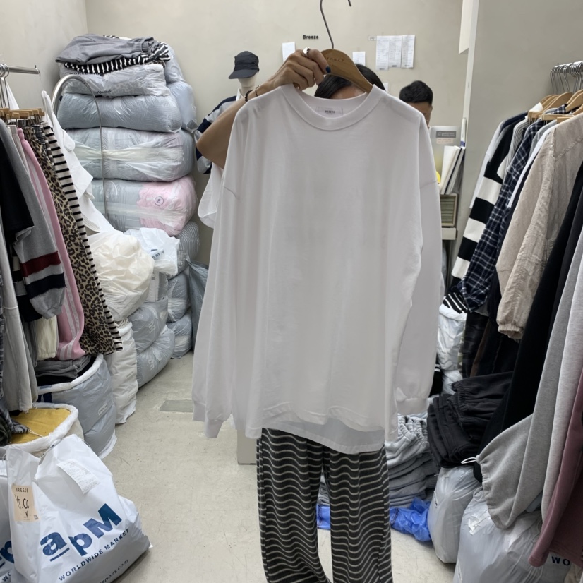 BREEZE东大门㊣实拍女装新品热卖时尚推荐真品人气25秋冬长袖T恤