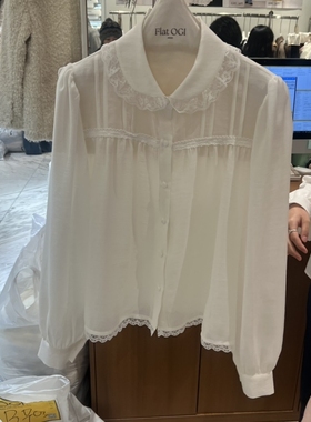 FLat OGI韩国代购㊣女装新款推荐25秋冬休闲时尚真品人气衬衫