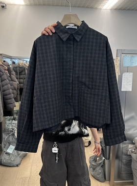 LTMS东大门㊣实拍女装新品时尚推荐25秋冬人气衬衫斜纹布棉