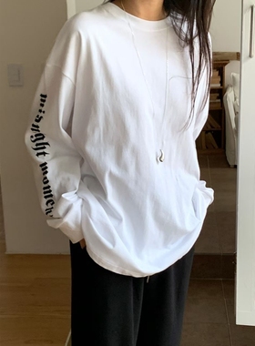 BLUSHER韩国代购㊣女装新品热卖25秋冬休闲人气时尚长袖T恤