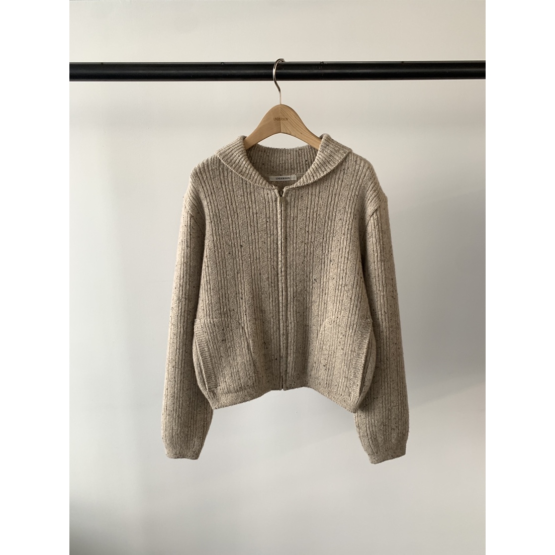 UNDERSON东大门㊣代购女装新款推荐人气真品时尚热卖毛衣拉链