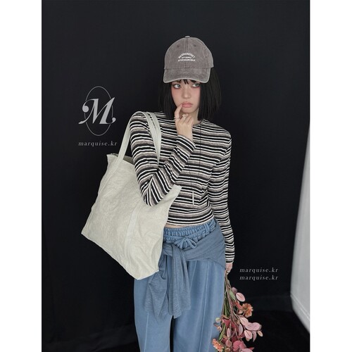 PLANTS ON GRAY韩国直邮㊣女装26秋季新款真品长袖T恤条纹