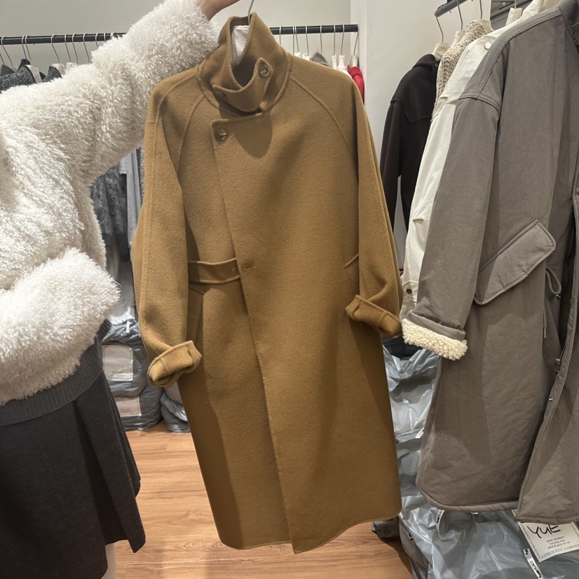 JADE MARKET东大门㊣实拍女装新款25秋冬热卖时尚中长款大衣