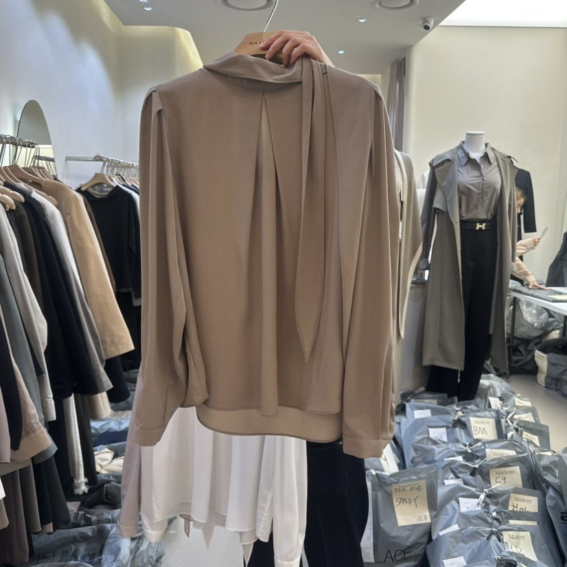 MATIERE韩国直邮㊣女装新款休闲25秋冬人气真品热卖时尚衬衫