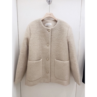 热卖 LOVE 新品 ㊣女装 休闲真品人气夹克羊毛圆领 ROSIE韩国代购