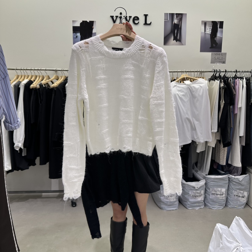 VIVEL韩国直邮㊣女士新品人气真品热卖25秋冬时尚休闲针织衫