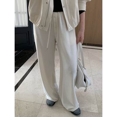 pretty young thing韩国东大门代购㊣女装新款时尚休闲裤纽扣