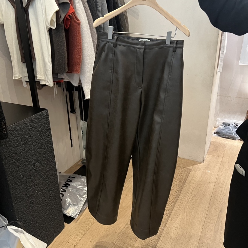 Lamagie Femme 韩国代购㊣女士新款真品休闲休闲裤皮革绒