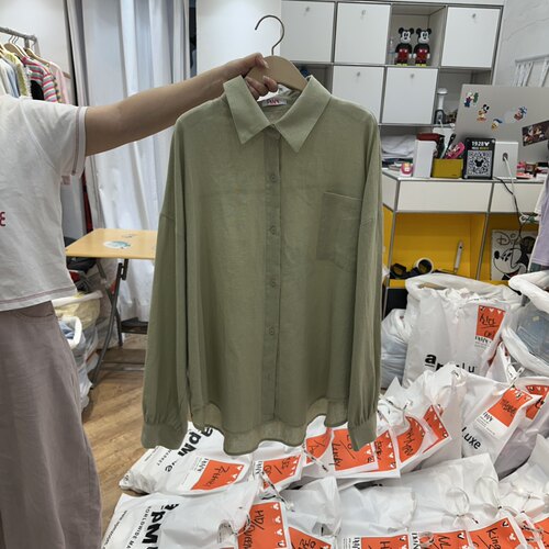DE LINE韩国东大门代购㊣女装新款休闲推荐热卖时尚26春夏衬衫
