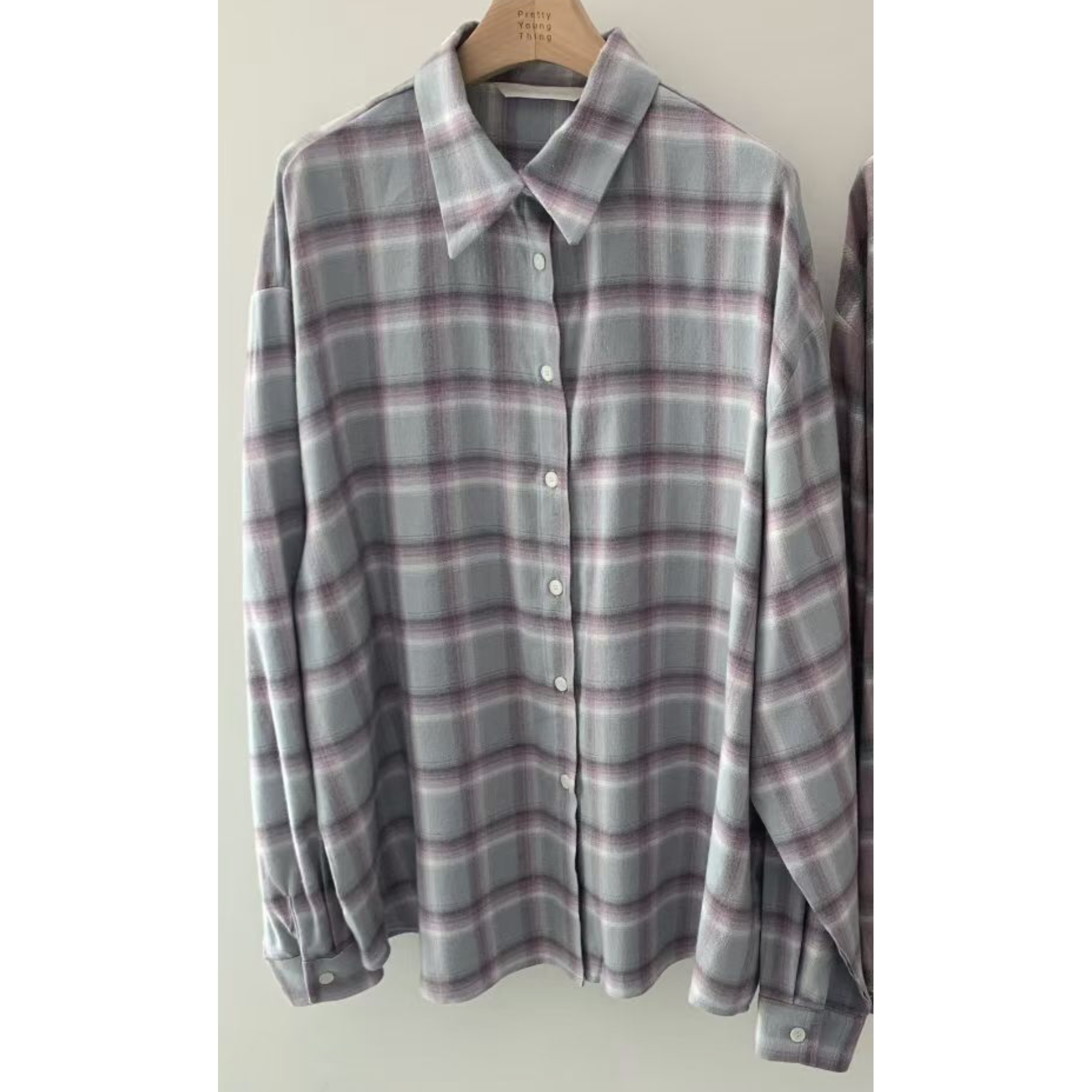 pretty young thing韩国代购㊣女装新款休闲推荐热卖衬衫