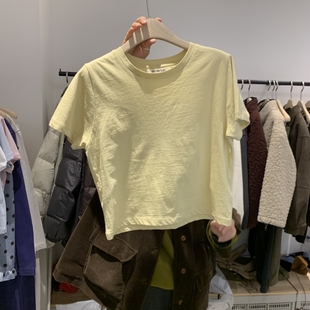PLATE韩国代购㊣女装新品热卖推荐休闲时尚人气真品25秋冬T恤