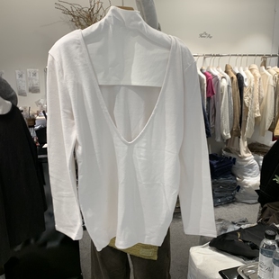 THE HOME PAGE东大门直邮㊣女士26秋季新品推荐长袖T恤V领宽松