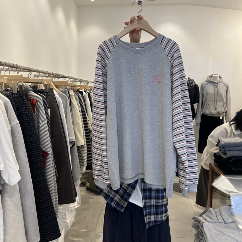 tan-COMO东大门㊣代购女士新款时尚真品25秋冬推荐长袖T恤