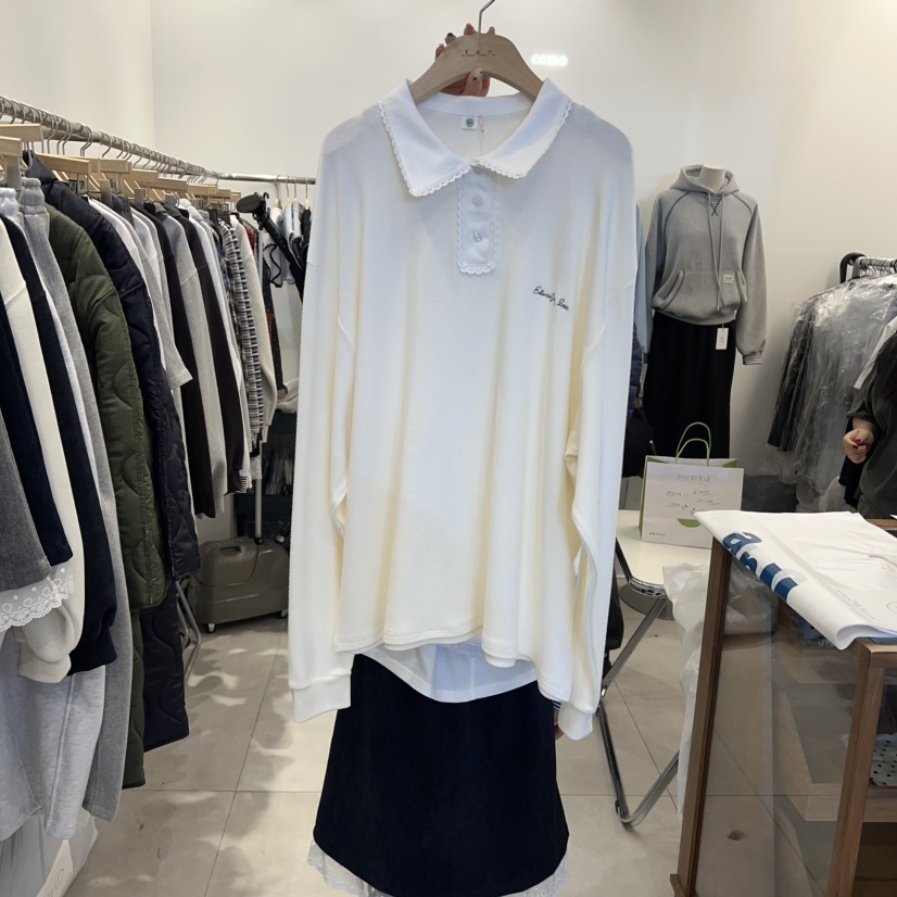 tan-COMO东大门㊣代购女装新款时尚休闲25秋冬推荐长袖T恤