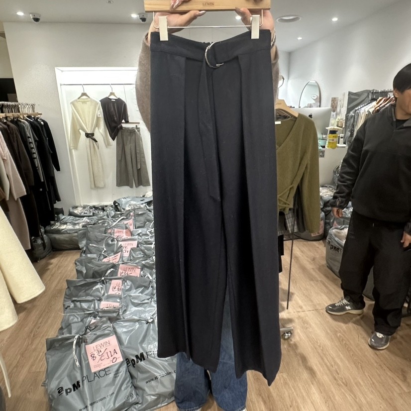 LEWIN东大门㊣实拍女装新品时尚真品人气热卖休闲休闲裤人字纹