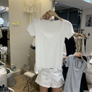 W AND J㊣韩国直邮实拍女士新品休闲26春夏职业推荐热卖T恤